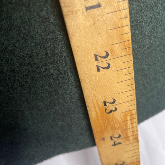 Lands End Womens Size 12 Petite Wool Nylon Recycled Cashmere Pea Coat Green B - Picture 7 of 8